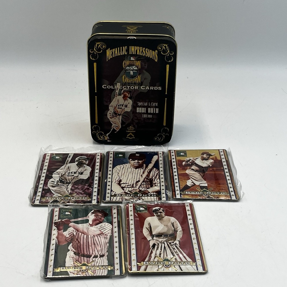 1994 Metallic Impressions Cooperstown Collection Babe Ruth 5 Card Set